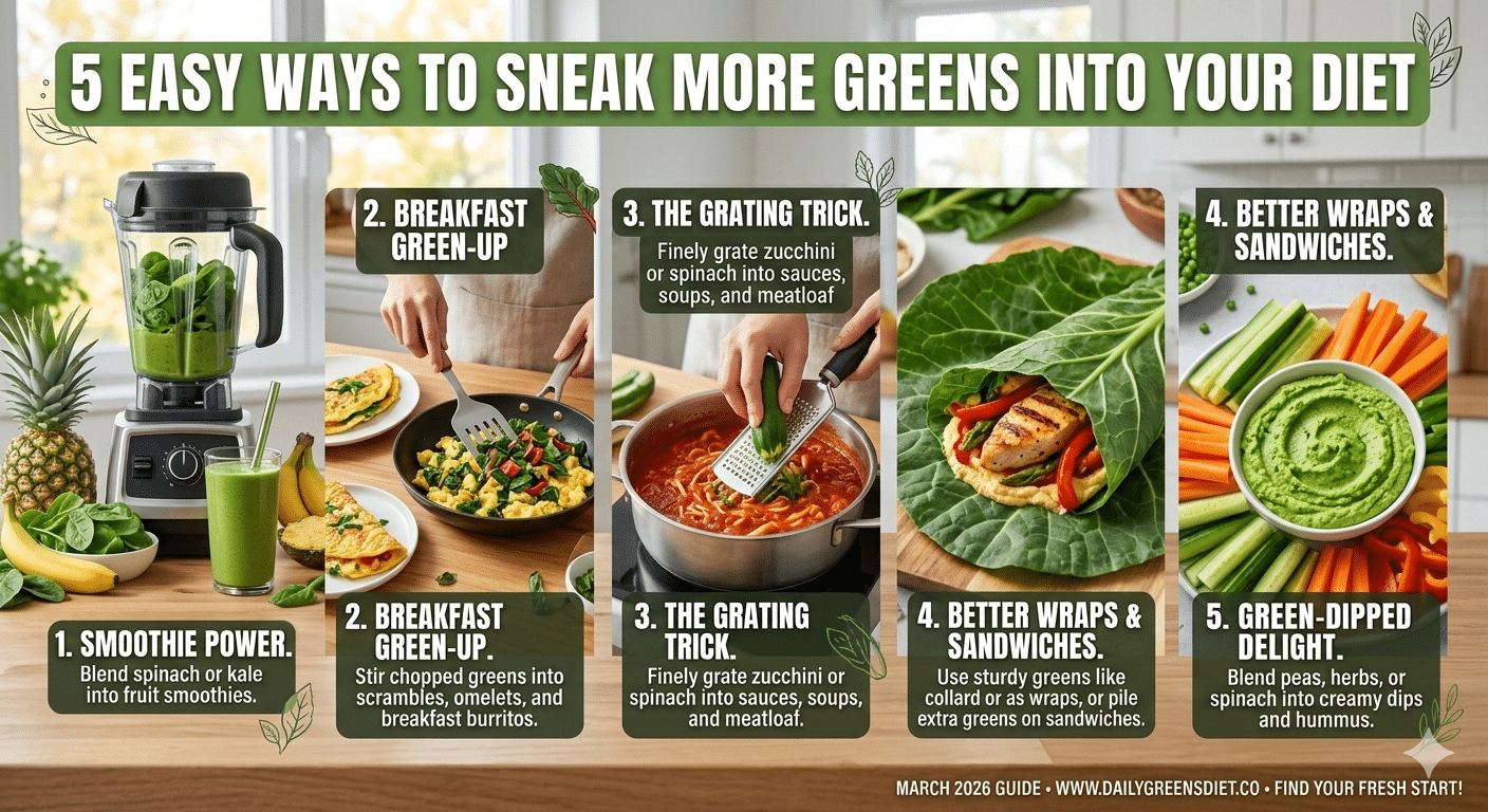 5 Easy Ways to Sneak More Greens into Your Diet
