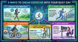 5 Ways to Sneak Exercise Into your Busy Day