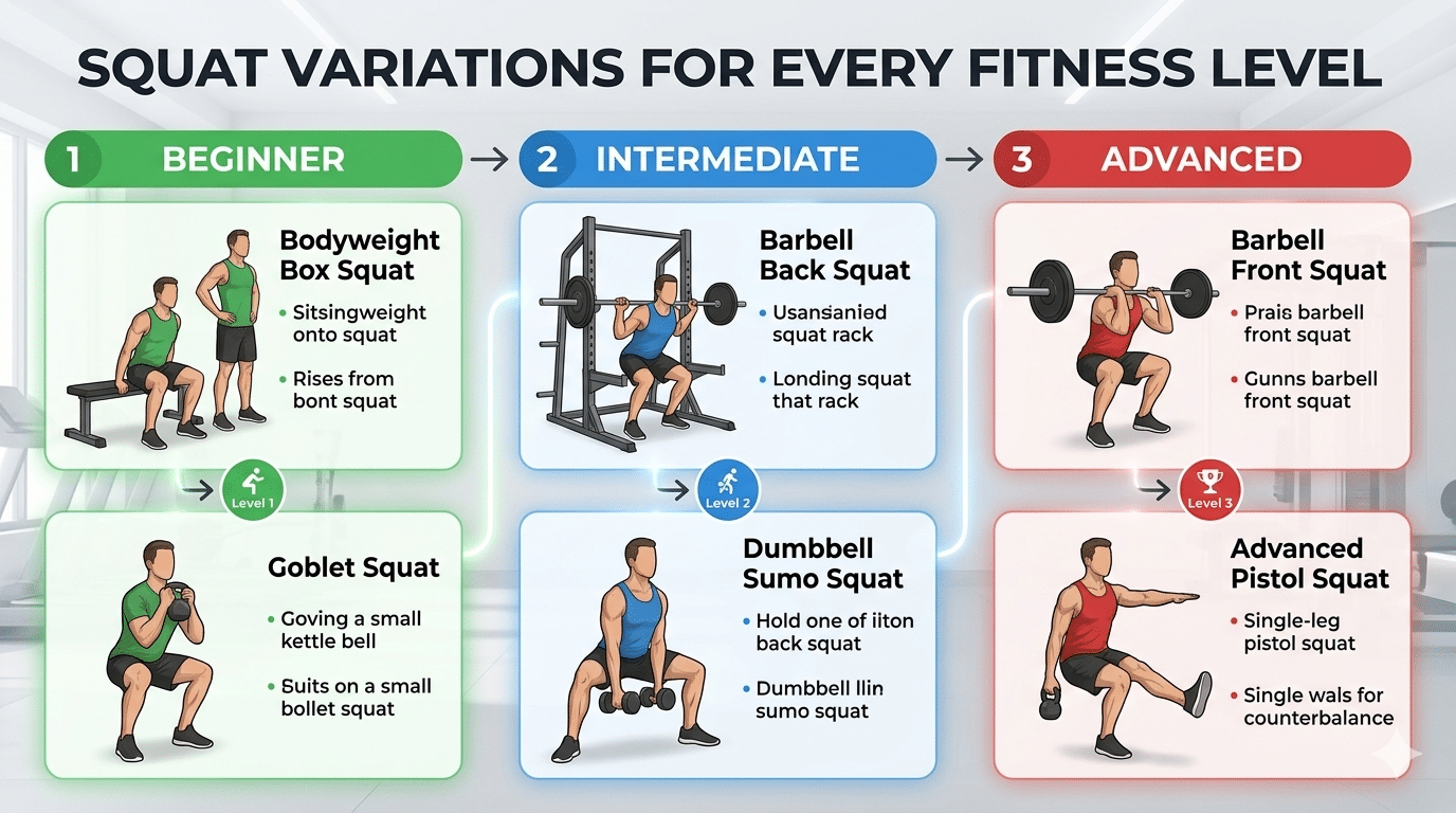Squat Variations for Every Fitness Level