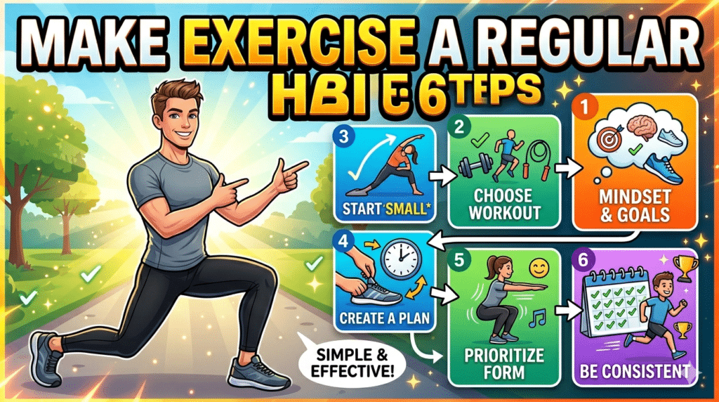 Exercise a Regular Habit in 6 Steps
