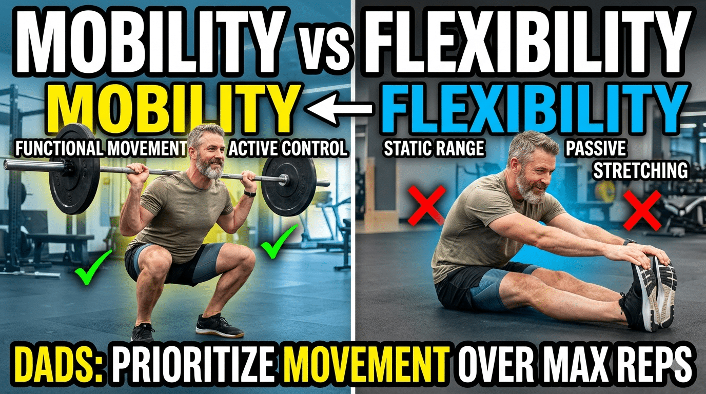 Mobility vs Flexibility: Why Dads Need to Prioritize Movement Over Max Reps